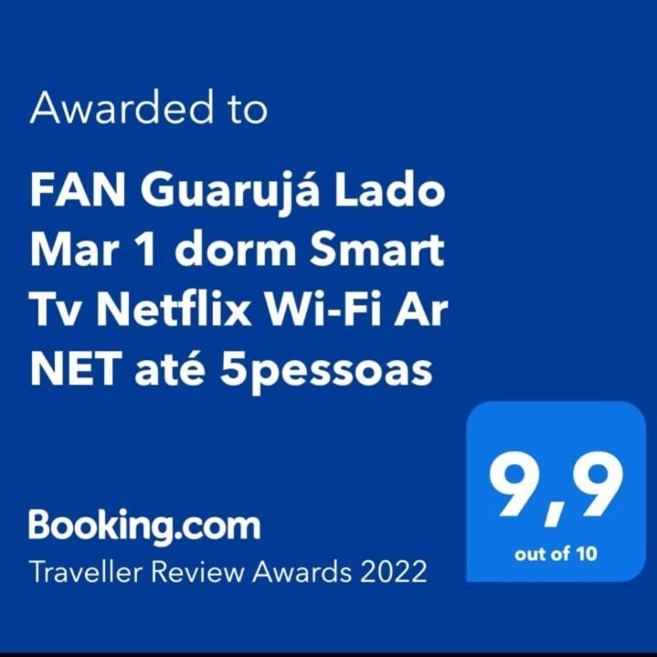 Apt Guaruja Enseada Lado Praia Fan 1 Dorm Tv Netflix Wi-Fi Ar Ate 5 Pessoas Екстериор снимка
