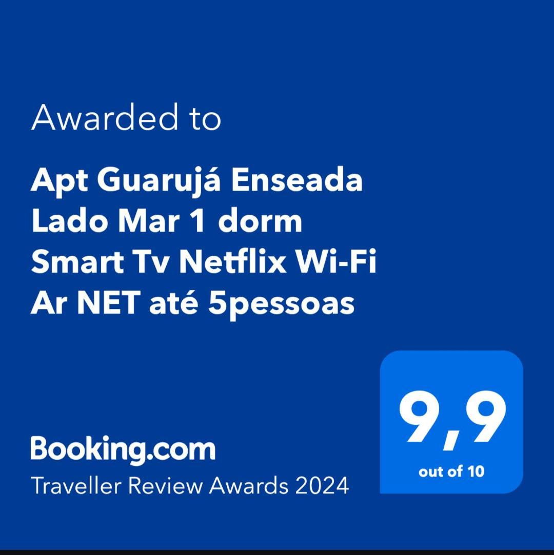 Apt Guaruja Enseada Lado Praia Fan 1 Dorm Tv Netflix Wi-Fi Ar Ate 5 Pessoas Екстериор снимка